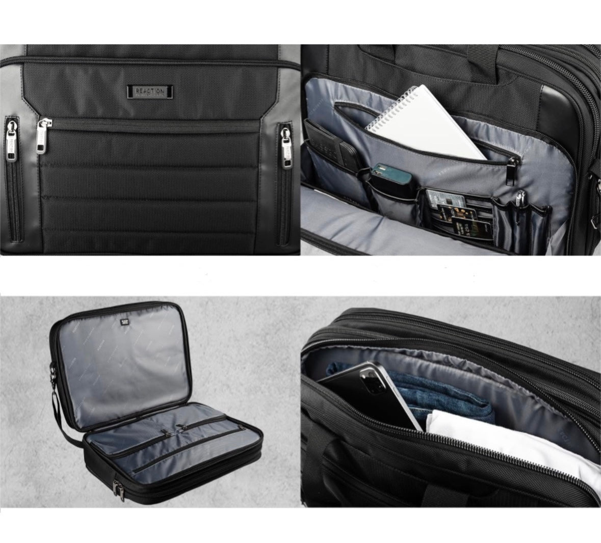 Kenneth Cole "Reaction" Laptop Briefcase with Level IIIA Bulletproof Insert (11" x 14")