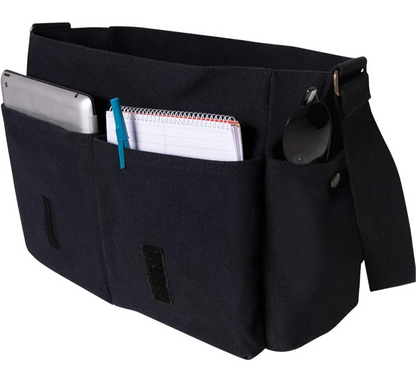 Distressed U.S. Flag Canvas Messenger Bag with Level IIIA Bulletproof Insert (11" x 14")