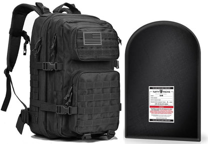 Tactical Backpack - Large 3-Day Backpack with Level IIIA Bulletproof Insert (12" x 18")