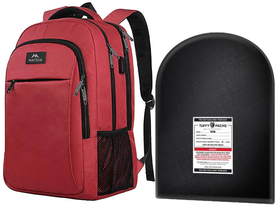 Travel/School Backpack with Level IIIA Bulletproof Insert (11