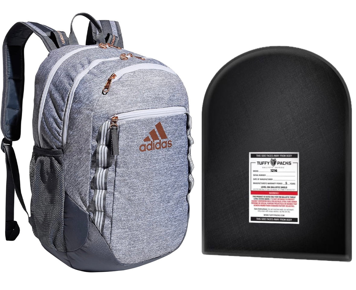 Adidas Excel 6 Backpack with Level IIIA Bulletproof Insert (12" x 16